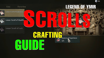 Crafting Lesser Scrolls