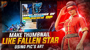 Make Thumbnail Like @FalinStarGaming | How To Make Gameplays Thumbnail on Android