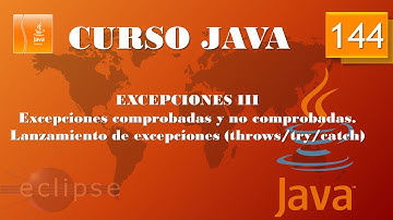 Curso Java. Excepciones III. throws try catch. Vídeo 144