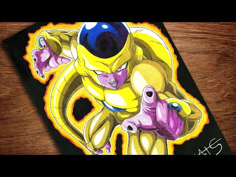 Carlos Arts - Desenho do Freeza Dourado Dragon ball Super Link do