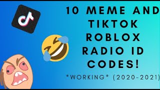 10 Meme Roblox Id Codes Some Tiktok Codes Working 2020 2021 Youtube - roblox radio codes offer gang