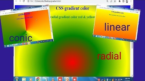 gradient background css |conic radial & Linear| html gradient background color code @cseducation93