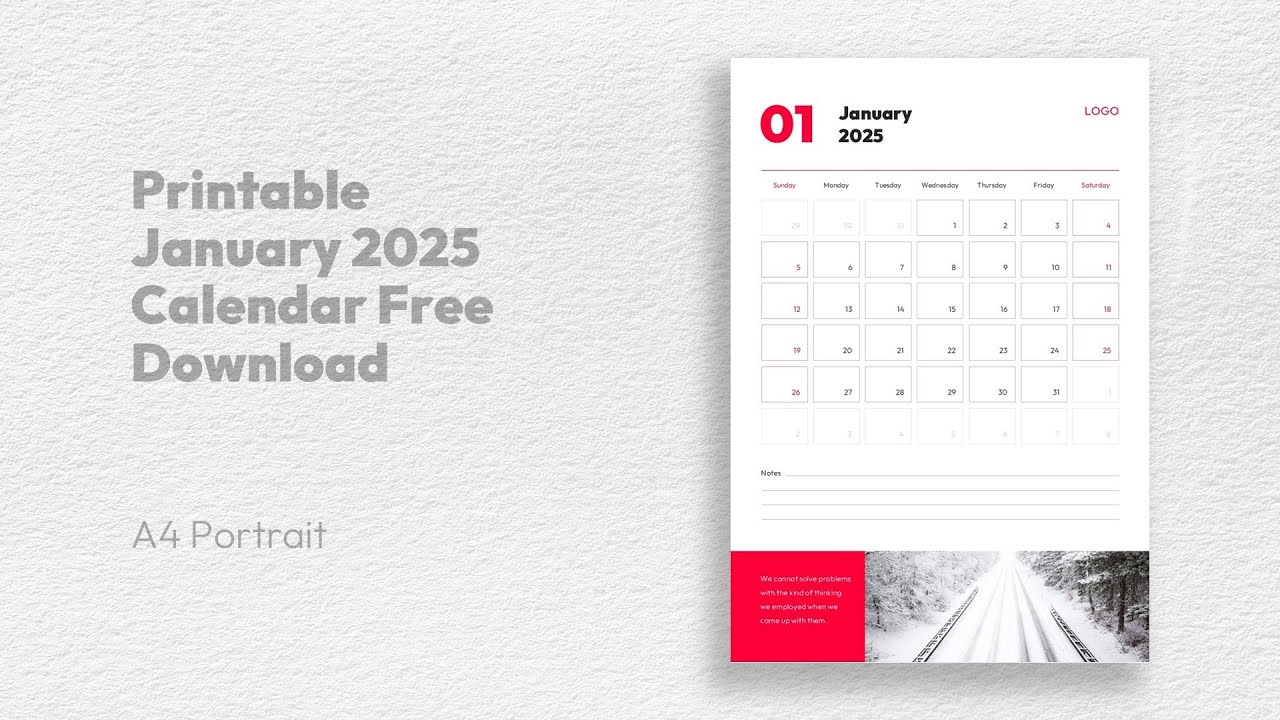 January 2025 Monthly Calendar PowerPoint Template Free Download by mslides