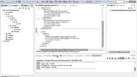 Creating a sample web project using Maven   Eclipse and Tomcat