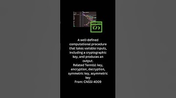 Effectualnary Shorts   - Cybersecurity Keyword Learning -  ES047   Cryptographic algorithm