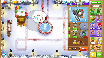 Bloons TD 6 - UPDATED Impoppable - Winter Park - No Monkey Knowledge, Continues and Powers (21.1)