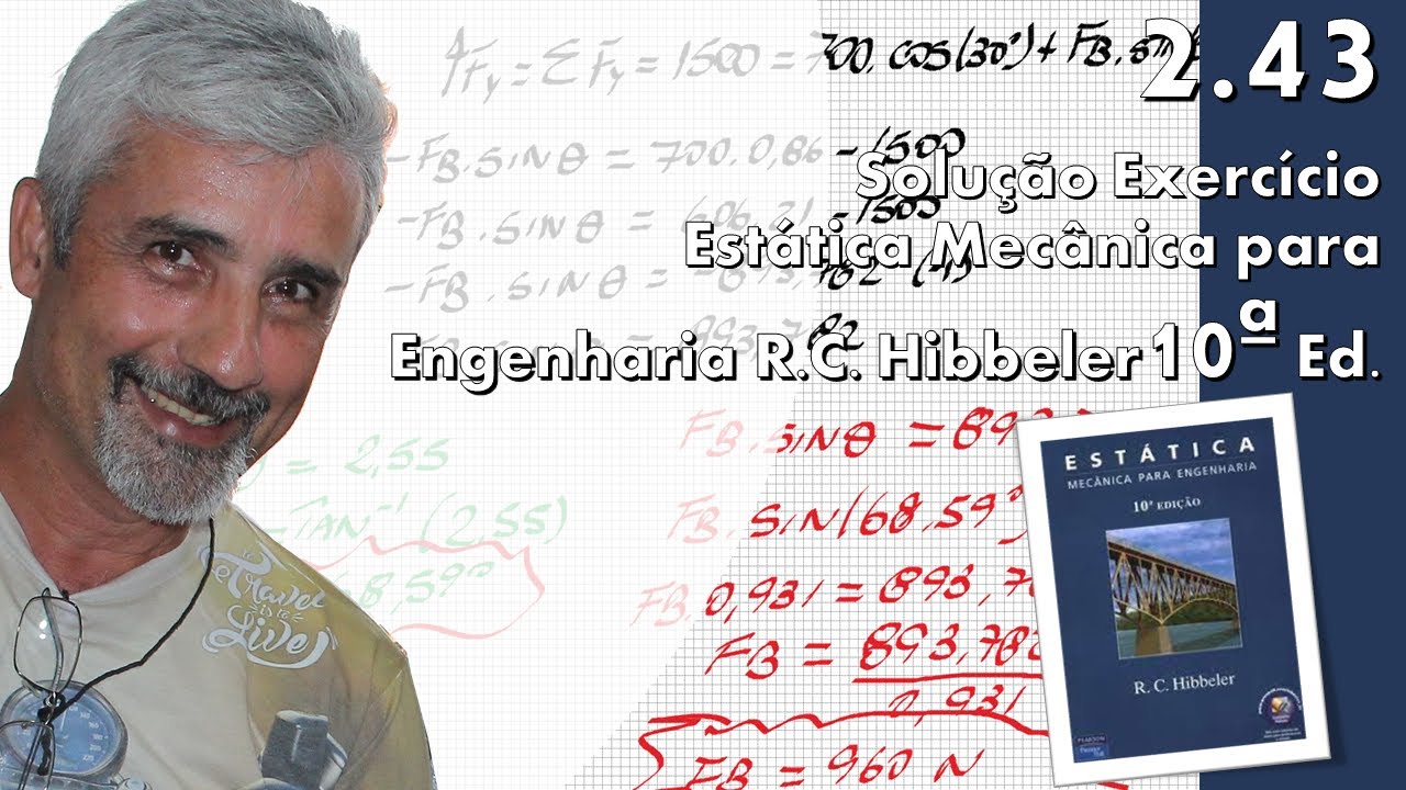 2.43 - Estática mecânica para engenharia Hibbeler 10ª Ed.