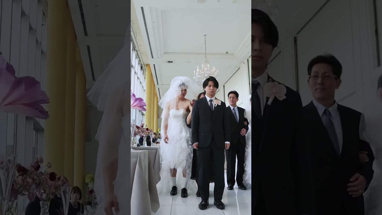 爆笑🤣感動のファーストミートのはずが…まさかの展開に新郎フリーズ😂 #shorts