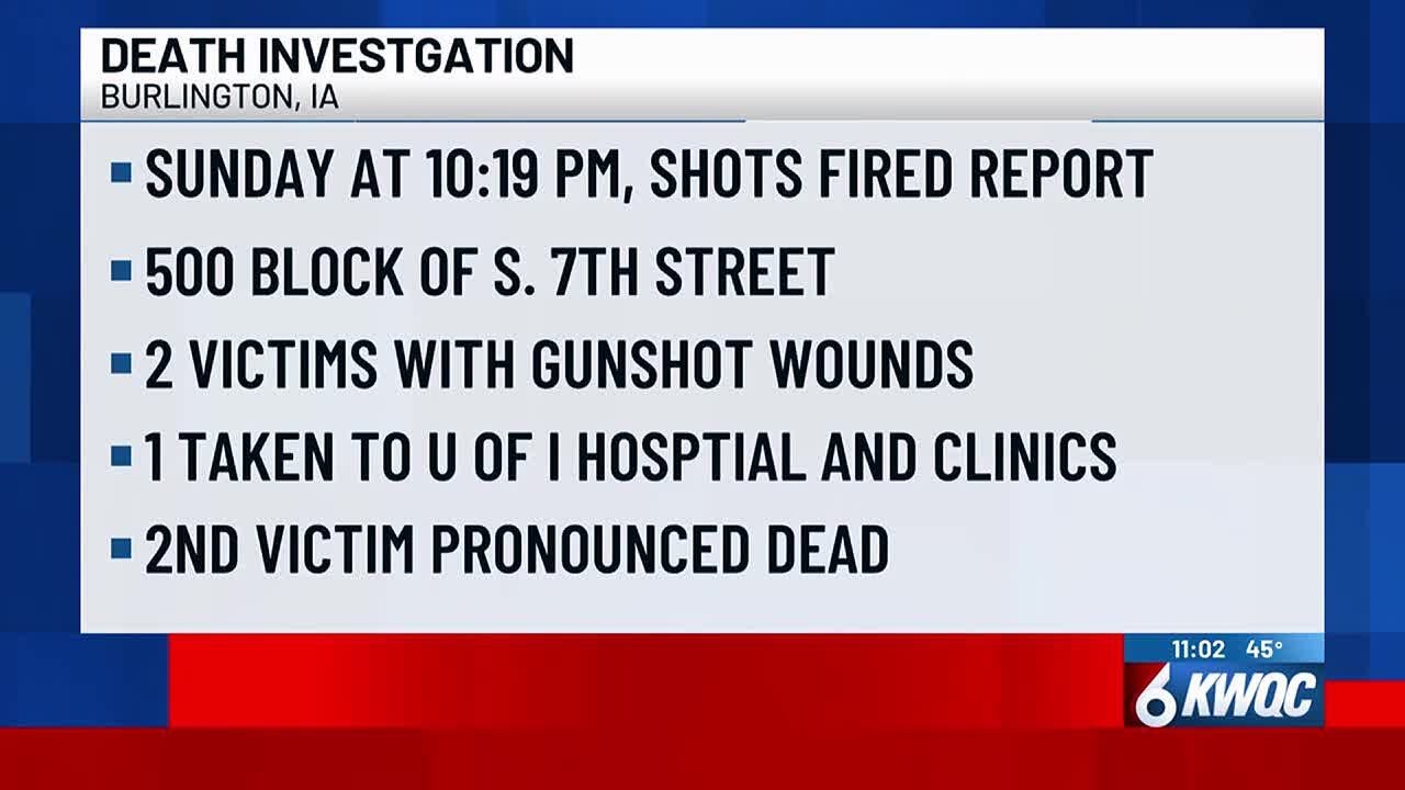Police: 1 person dead, 1 injured in Burlington shooting