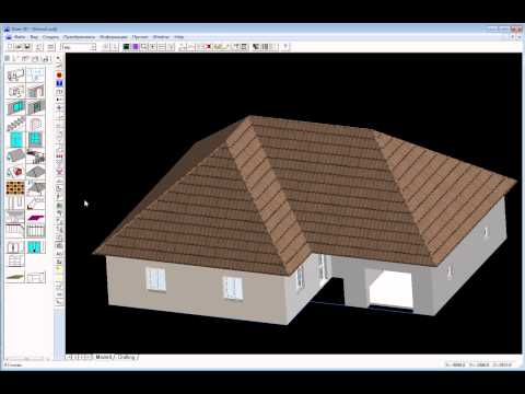 Урок моделирования крыши и люкарны в программе Дом-3D