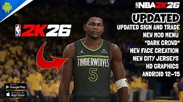 🔴RELEASE | UPDATED NBA2K20-2K26 | UPDATED SIGN AND TRADE | DARK CROWD | NEW FACE CREATION |