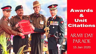 Army Day Parade 2020 Awards &amp; Unit Citations