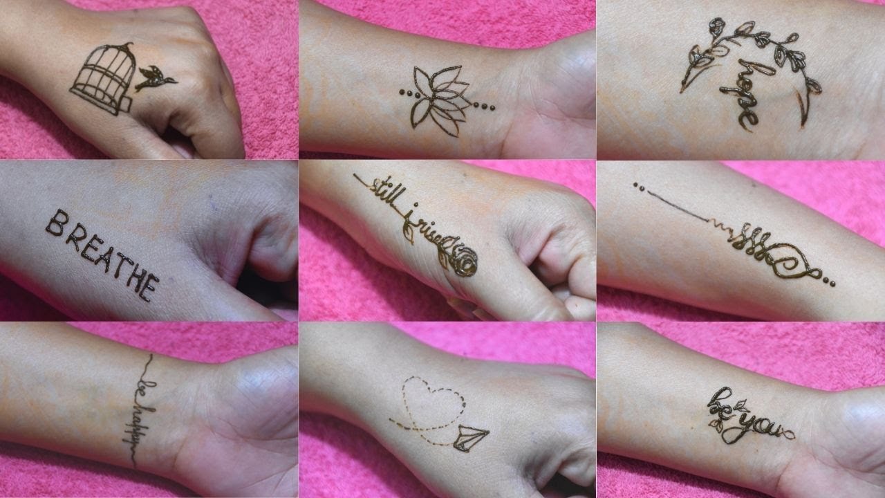 BTS tattoo (BTS love yourself henna tattoo) 😉😉😉 - YouTube