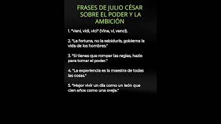 El Legado De Julio César Poder Y Ambición Ón