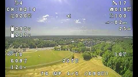 INAV 5.0.0 GPS Waypoint Mission 1 Test