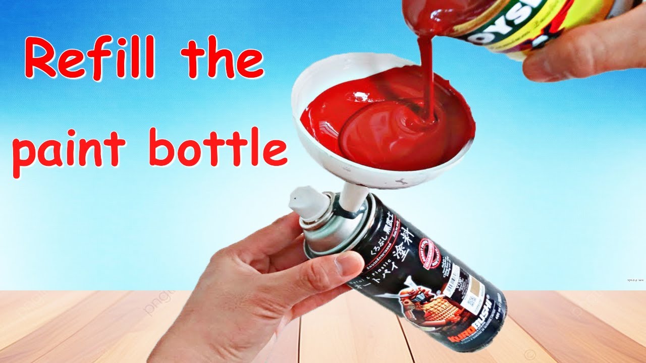 How To Refill Paint Containers Refill Spray Paint YouTube