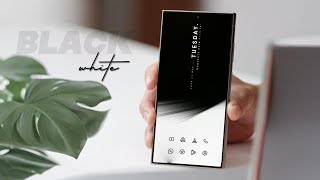The Most Satisfying Black & White Nova Launcher Setup!😍 screenshot 2