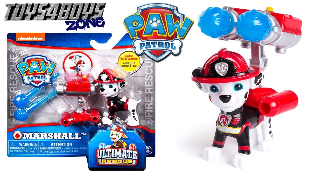 Camion De Pompiers Marshall PAW Patrol – Figurine, Lanceur De Projectiles, échelle, Jouet Action Dès 3 Ans