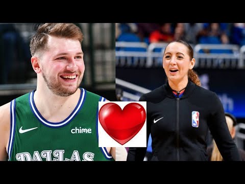 Download Luka Doncic and Referee Ashley Morley-Gleich | I'm foul-in-love with you
