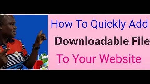 How To Upload A Free Downloadable File On Your Website or Blog - WordPress Hack