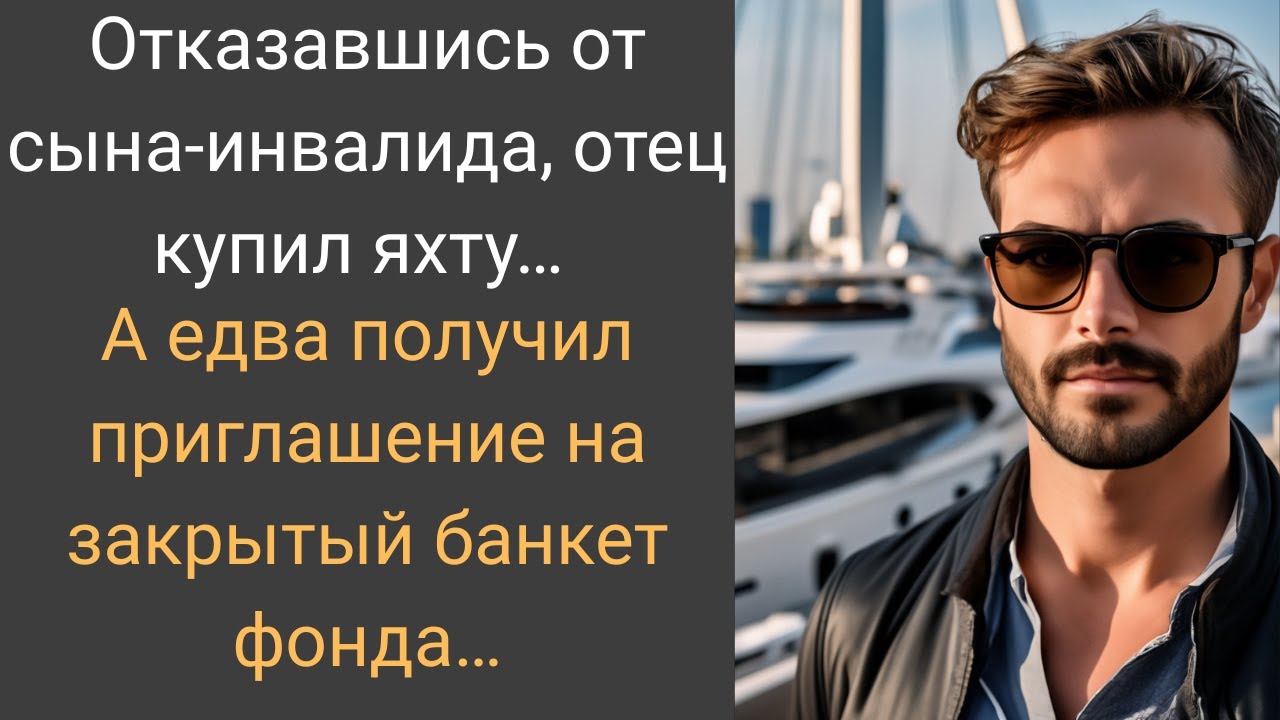 Отказавшись от сына-инвалида, отец купил яхту… А едва получил приглашение на закрытый банкет фонда…