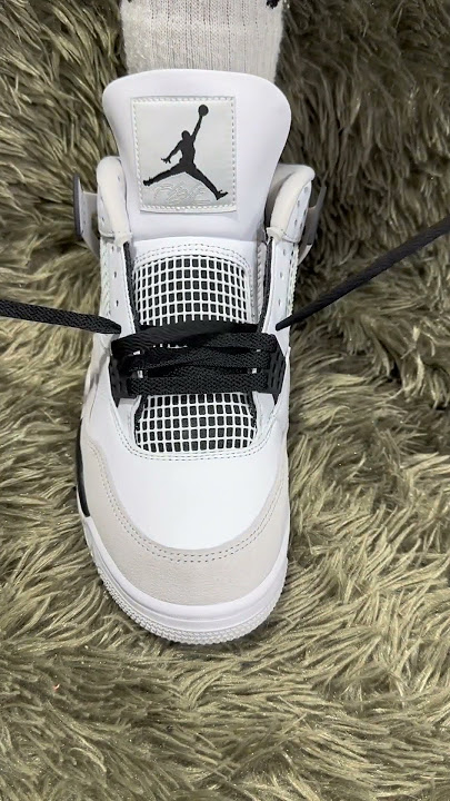 Jordan 4 Military Black with Black Laces? 🤔