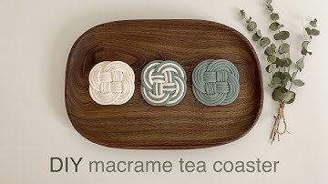 DIY | macrame tea coaster turk’s head knot | 마크라메 티 코스터