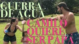 GUERRA DE AGUA Y CAMILO ENTRENA PARA SER PAPÁ - Camilo y Evaluna (VLOG) SAMANÁcami