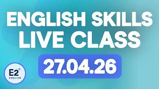 FREE English Grammar Skills Class - LIVE Monday April 27th!