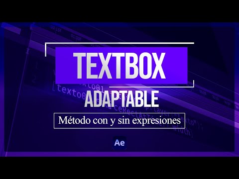 Text Box Adaptable con y sin Expresiones en After Effects