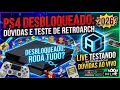 PS4 DESBLOQUEADO 2026 FUNCIONA MESMO? LIVE TESTANDO RETROARCH!