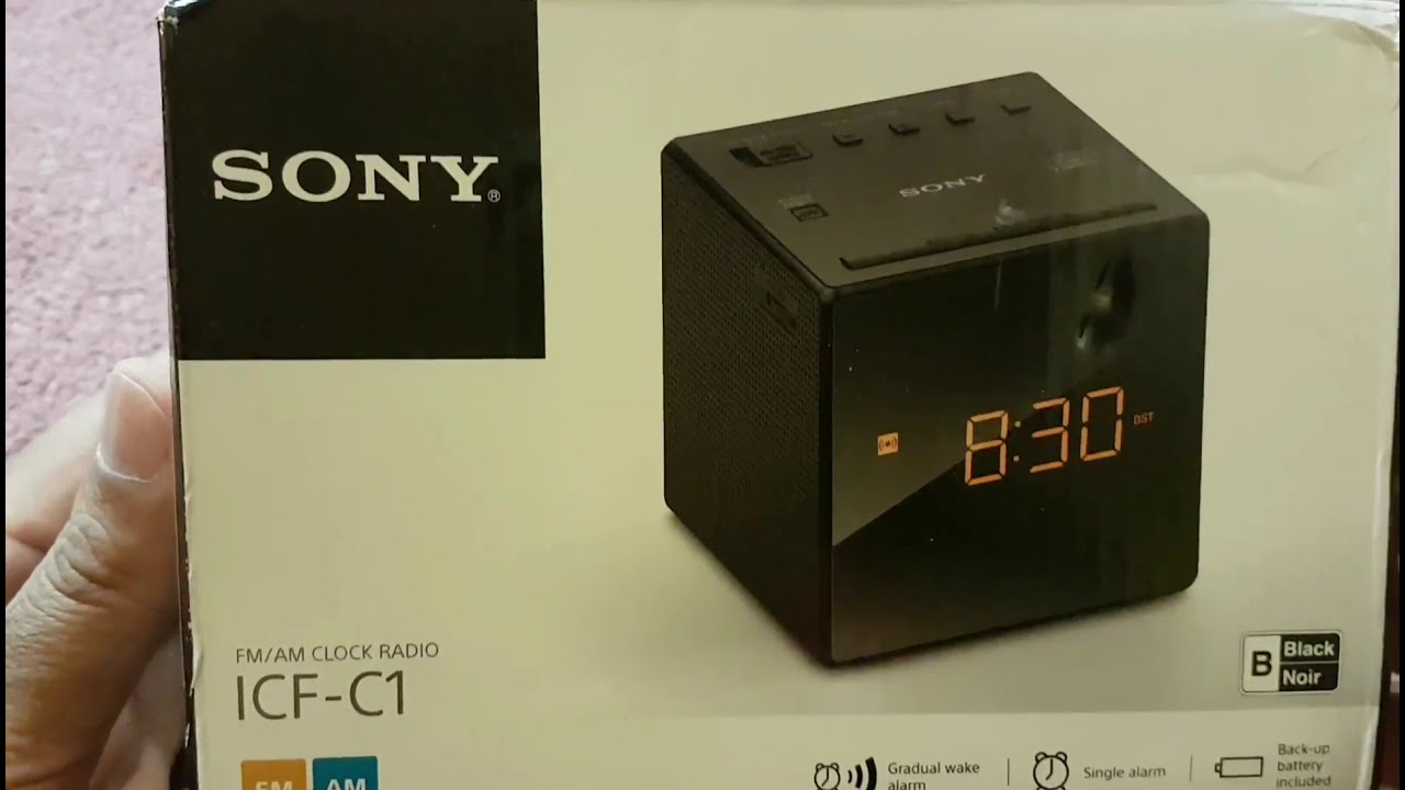 Radio Am/fm Reloj Despertador Digital Sony Icf-c1