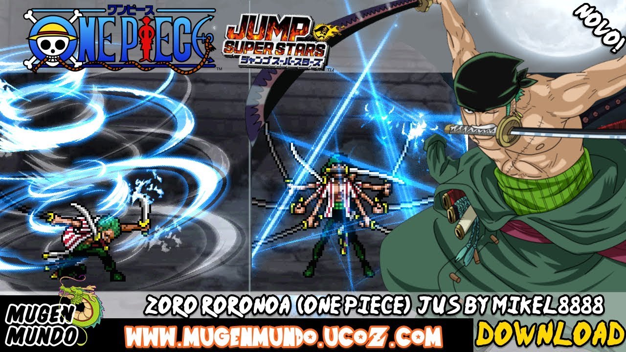 Zoro Roronoa V2 One Piece Mugen Incrivel Char By Mikel Download Mugenandroid Mugenmundo Youtube