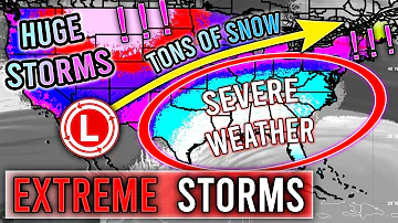 Upcoming MAJOR Storms... HUGE Snowstorms, SEVERE Weather, Ice Storms