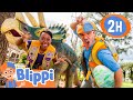 Blippi&#39;s Dinosaur Egg Hunt! Learn about Dinosaurs with Blippi and Meekah! FULL MOVIE
