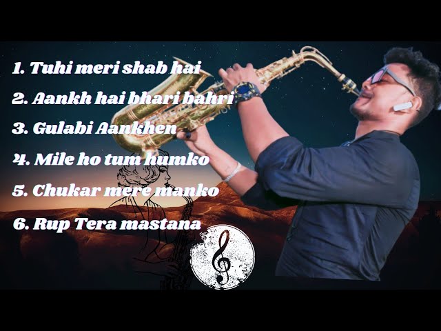 Saxophone Old Hindi Songs | Saxophone instrumental | unplugged class=