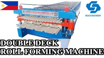 【NEXUS MACHINERY】Double Deck Roofing Sheet Roll Forming Machine #doublelayerrollformingmachine