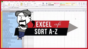 Excel Sort A-Z