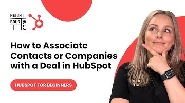 Hoe u contacten of bedrijven koppelt aan een deal in HubSpot