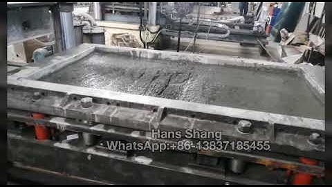 MMVV800 slab tile press machine test before load to Uzbekistan