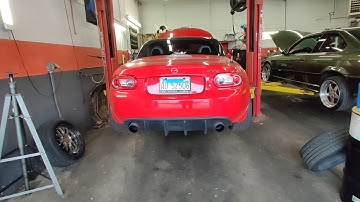 205hp 2.5L Swapped NC Miata! Skunk2 Alpha Header | OBX Dual Muffler | Roadster Sport Midpipe!