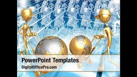 Loading Transport PowerPoint Template Backgrounds - DigitalOfficePro #07461