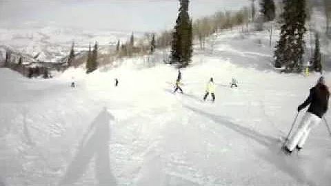 Sayler and Tyson Skiing