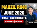 Direct and Indirect Speech  (Part-5) | RIMC English Class | Manzil RIMC June 2026 |By Sheena Ma’am