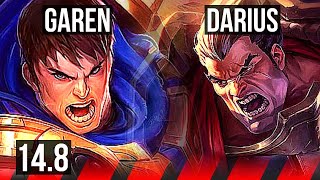 GAREN vs DARIUS (TOP) | 6/0/2, Dominating | EUW Master | 14.8