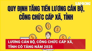 Lương cán bộ, công chức cấp xã, tỉnh có tăng năm 2025 | Báo Lao Động