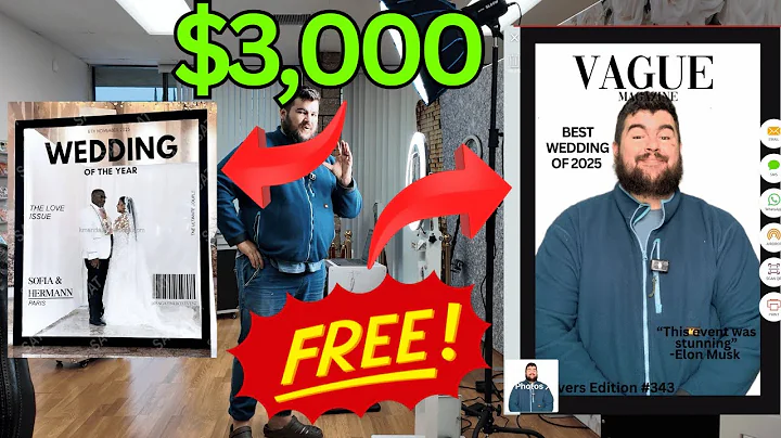How to do the Vogue Magazine Cover Photo Booth for Free