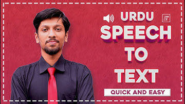 Convert any Urdu Voice to Text - Free and quick method