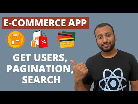 E-commerce MERN Project Bangla Tutorial 16 : GET users | searching, pagination