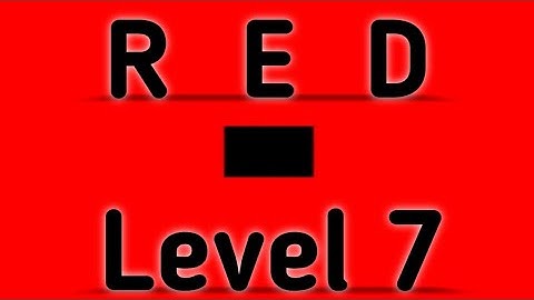 Red Level 7 Full Walkthrough Gameplay Android Barte Bonte IOS RED Puzzle Game